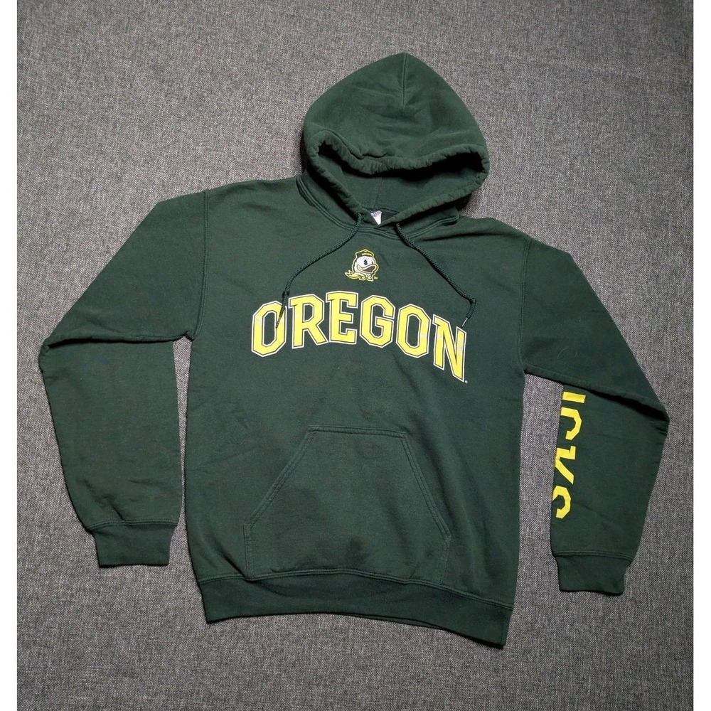 Oregon Ducks NCAA Green Pullover Hoodie Size‎ Small Adult Football Sweatshirt